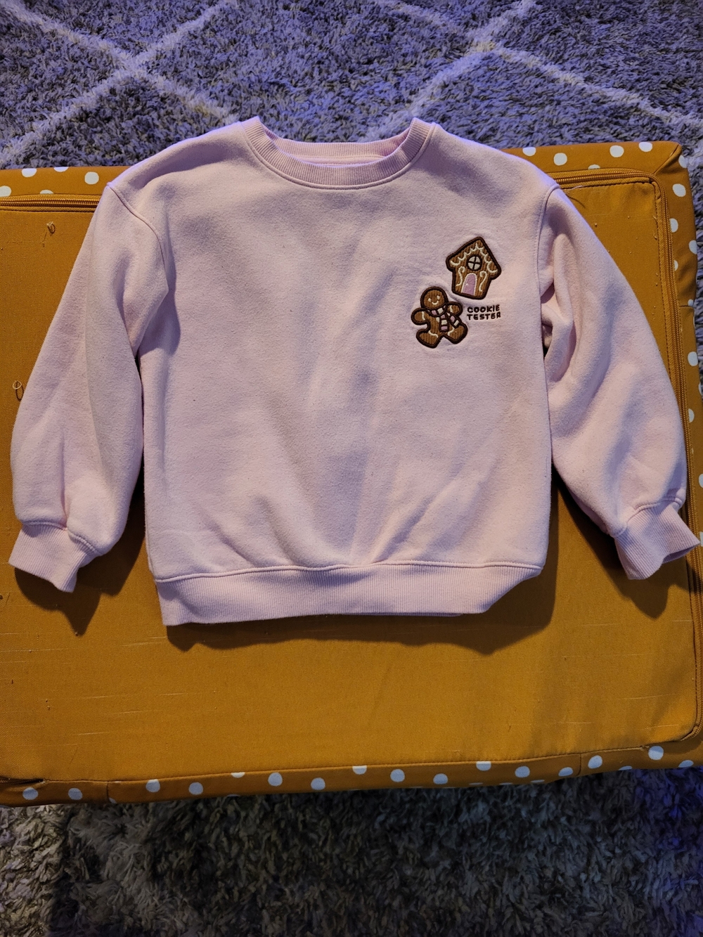 Cat & Jack Light Pink Cookie Tester Sweatshirt